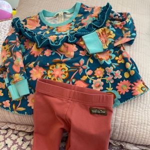 Girls Matilda Jane bottom and top set. Size 4T.